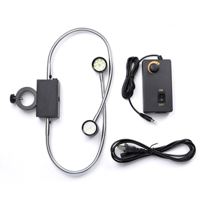 SANQTID <span class=keywords><strong>Microscope</strong></span> Électronique <span class=keywords><strong>LED</strong></span>, Source de Lumière Latérale Réglable, Flexible, pour <span class=keywords><strong>Microscope</strong></span> Stéréo Monoculaire Industriel, Anneau Lumineux Blanc 56 - Product Image 1