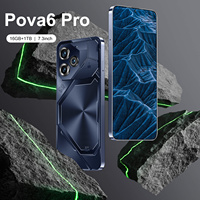 Pova 6 Pro, 16GB RAM, 1TB ROM, Modo Nocturno, Carga Rápida, Bajo Precio para Sudamérica, Resistente a Salpicaduras, Teléfono Celular con USB Tipo-C