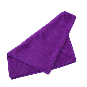 Serviette en microfibre 35x75 cm, épaisse et absorbante, pour lavage de voiture, séchage des cheveux, serviette cadeau, couleur unie, rectangulaire - Product Image 5