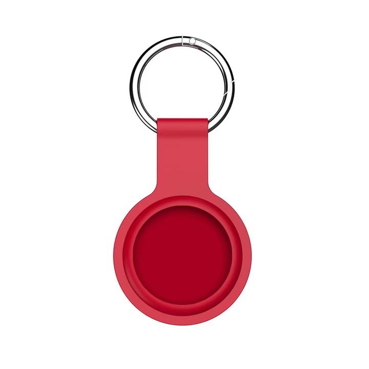 Porte-clés en silicone rouge