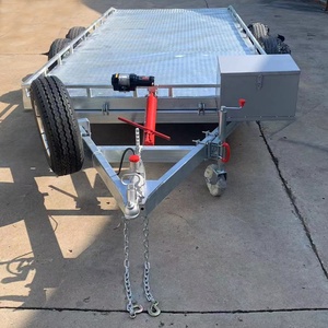 <span class=keywords><strong>Remorque</strong></span> de transport de voitures hydraulique à inclinaison manuelle, 2 essieux, en acier, capacité 2500 kg, expédition en 7 jours, en stock - Product Image 1
