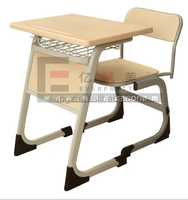 Ensemble de bureau et chaise en bois écologique moderne pour les élèves, mobilier de classe pour les écoles primaires et secondaires