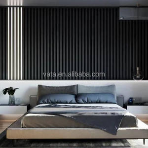 Anti-humidité interne conception 3D WPC PVC panneau décoratif mural <span class=keywords><strong>bleu</strong></span> doré résistant au feu WPC panneau mural pour chambre à coucher - Product Image 6