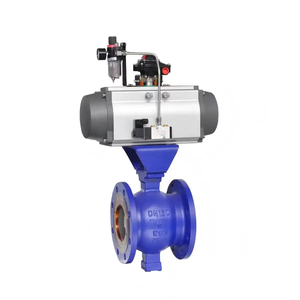 Vanne à boisseau sphérique électro-pneumatique à régulation proportionnelle 4-20 mA pour le contrôle du débit d'eau, corps en acier inoxydable 316L, super robuste - Product Image 5