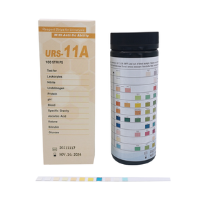 Bandelettes de test <span class=keywords><strong>urinaire</strong></span> médical <span class=keywords><strong>11</strong></span> paramètres pour la détection des cétones, des infections urinaires (UTI), du glucose et du pH <span class=keywords><strong>urinaire</strong></span> - Product Image 1