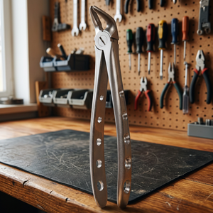 คีมถอนฟัน BK IND CE Certified Dental Extraction Forceps Fig. ฟันกรามบนขวา 65R สีเงิน แบบแมนนวล ด้ามจับแบบมีลายคลื่น คลาส I 30 ตำแหน่งขากรรไกร - Product Image 4