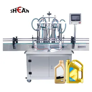 Automatique 4/6 Tête Huile Eau jus lait Bouteille Liquide En Plastique Bouteille De Remplissage Capsulage Machine D'emballage