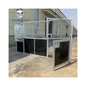 Steel Build Mobile Outdoor Temporary Horse Stalls With Hay Stall Feeders For Horses