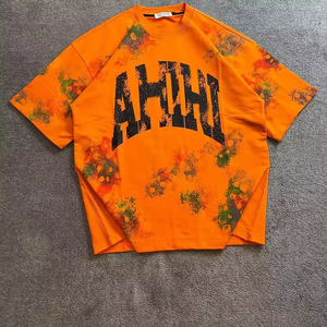 เสื้อยืดโอเวอร์ไซส์ทรงบ็อกซี่ผ้าคอตตอน 100% หนัก 300GSM สำหรับผู้ชาย สไตล์สตรีทแวร์ พิมพ์ลายกราฟิก DTG ลายการ์ตูนสไตล์วินเทจ ล้างสีแบบแอซิดวอช - Product Image 3