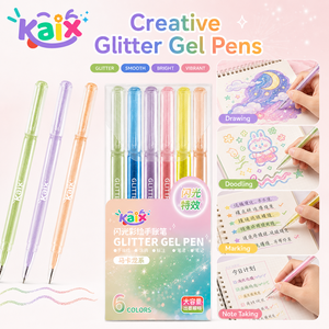 Bolígrafo <span class=keywords><strong>de</strong></span> <span class=keywords><strong>Gel</strong></span> con Purpurina Macron <span class=keywords><strong>de</strong></span> Gran Capacidad con Logotipo Personalizado al por Mayor <span class=keywords><strong>de</strong></span> KAIX, Bolígrafo <span class=keywords><strong>de</strong></span> Tinta <span class=keywords><strong>de</strong></span> <span class=keywords><strong>Gel</strong></span> <span class=keywords><strong>de</strong></span> Alto Volumen <span class=keywords><strong>de</strong></span> 1.0 mm para Libros <span class=keywords><strong>de</strong></span> Colorear para Adultos - Product Image 6