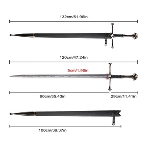 <span class=keywords><strong>Réplique</strong></span> de l'épée Narsil de 132 cm, inspirée du <span class=keywords><strong>Seigneur</strong></span> <span class=keywords><strong>des</strong></span> <span class=keywords><strong>Anneaux</strong></span>, lame 440ss, accessoire de cosplay, <span class=keywords><strong>réplique</strong></span> d'Aragorn, Anduril, épée réelle taille réelle - Product Image 2