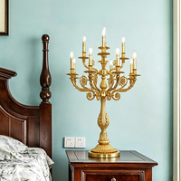 Lampe de bureau dorée luxueuse et simple Meerosee, alimentée par courant alternatif, à intensité variable, pour la maison, la chambre à coucher, le chevet et la lecture au bureau TL8857