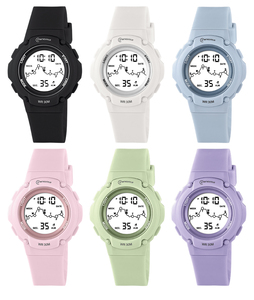 Mingrui MR24201 <span class=keywords><strong>Orologio</strong></span> <span class=keywords><strong>da</strong></span> <span class=keywords><strong>Polso</strong></span> Sportivo di Lusso Antico con Cinturino in Silicone, LED Luminoso, Allarme, Impermeabile 30M per Studenti e Bambini - Product Image 2