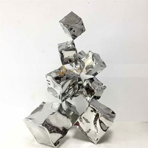 ANW3484 Sculpture décorative Art Déco en acier inoxydable pour hall d'entrée, salon, projet d'ingénierie - Édition Anniversaire Chine - Product Image 1