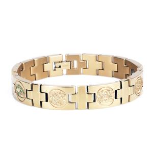 <span class=keywords><strong>Pulsera</strong></span> magnética <span class=keywords><strong>de</strong></span> acero inoxidable para hombre, brazalete <span class=keywords><strong>de</strong></span> lujo, 4 en 1, 2021, 100%, 316 - Product Image 1