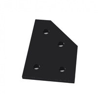 Fabricant chinois de dispositifs angulaires à 4 trous de 45 degrés de bonne qualité, conformes à la norme RoHS, OEM ODM 6469 série 10, pour profilés en aluminium de 10/15 pouces