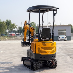 Mini-excavatrice de 1 tonne la plus vendue, conforme aux normes EPA 5, petite excavatrice sur chenilles à haute performance pour l'aménagement paysager - Product Image 2