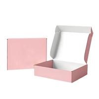 Maßgefertigte Rosa Farbige Anpassbare Größe Recycelbare Wellpappe-Versandbox Matt Laminiert Schaumstoffauskleidung Magnetverschluss für Schuhe
