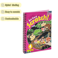 Carnet de Peinture Magique à Gratter pour Enfants 3-6 Ans, Ensemble de Jouets Éducatifs de Dessin, Fournisseur OEM en Gros
