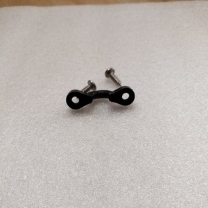 Hebilla de metal en forma de lazo negra con tornillos autorroscantes para accesorios de kayak, canoa y barco, duradera - Product Image 1