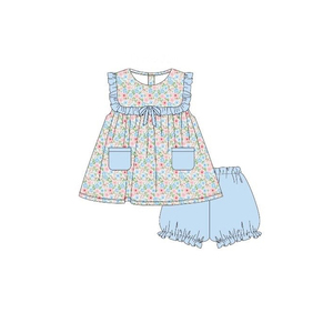 Nouvelle Collection Printemps 2026 : Ensemble Adorable pour Bébé Fille – Haut Rose à Manches Courtes Style Western et Pantalon Patte d'Éléphant – Vente en Gros - Product Image 5