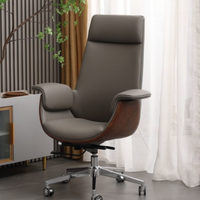 Chaise de bureau de direction moderne, chaise de conférence, chaise de bureau pivotante ergonomique en acier inoxydable et tissu, luxe pour patron