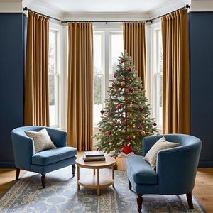 100% Polyester Bán Buôn Chống Cháy Nước Bằng Chứng Chống Vi Khuẩn Màn Rèm Cửa Thương Mại Không Gian Và Khách Sạn Phòng Khách - Product Image 1