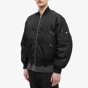 2025 <span class=keywords><strong>Bomber</strong></span> in Nylon imbottito bianco bianco <span class=keywords><strong>nero</strong></span> imbottito all'ingrosso da uomo - Product Image 4