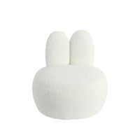 Fauteuil de sol pour enfant en peluche avec dossier en forme de patte d'animal, style moderne et durable, pour salon