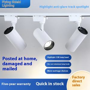 Projecteur Cob de style moderne pour magasin de vêtements Projecteurs à <span class=keywords><strong>rail</strong></span> <span class=keywords><strong>LED</strong></span> ouverts pour la maison Corps de <span class=keywords><strong>lampe</strong></span> en aluminium - Product Image 2