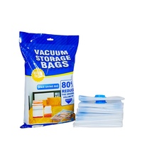 Sacs de rangement rectangulaires classiques compressés sous vide PA + PE pliables multifonctions transparents de luxe pour la literie de vêtements anti-poussière