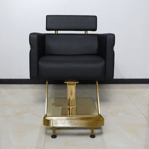 Wholesale Price Custom Professional Modern Salon Reclining Hydraulic Pump Vintage Red Foldable Barber Shop <b>Chair</b> for Men School - Product Image 3
