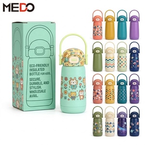 Botella de Agua Aislada para Niños de Acero Inoxidable 316 con Tapa de Paja Abatible, Logotipo Personalizado, Libre de BPA, Termo al Vacío, Regreso a Clases - Product Image 5