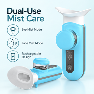 Pulvérisateur de brume nano chauffant rechargeable pour les yeux avec réservoir de 10 ml et chargement Type C pour les marques de soins personnels OEM dans le monde entier - Product Image 1
