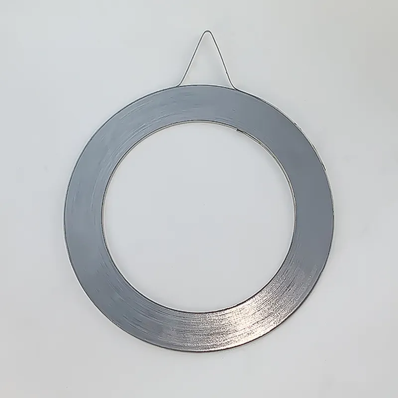 High quality 316/304 D style compressor oval graphite spiral wound gasket with inner ring and outer ring
