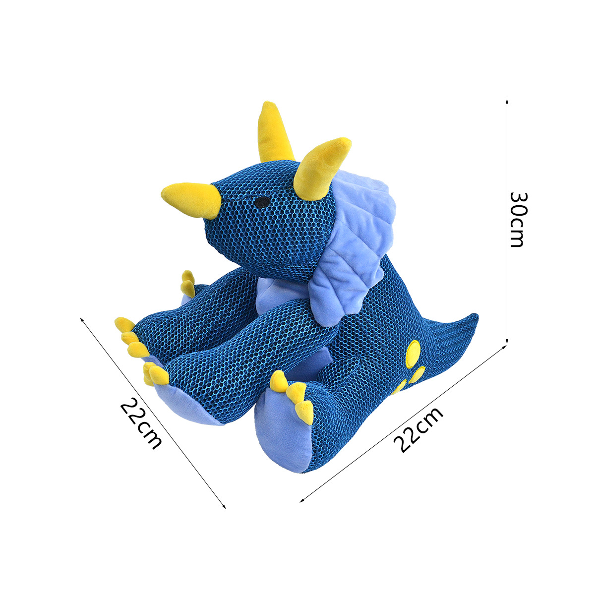 Dark blue triceratops-trumpet