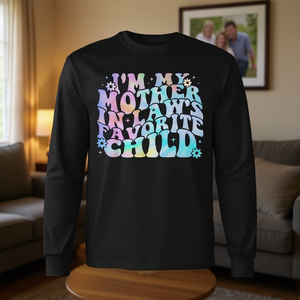 Camiseta de manga larga I'm My Mother In Law's Favorite Child - Product Image 3