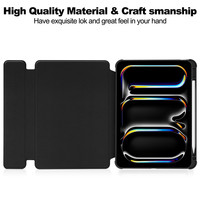Étui rotatif à 360 degrés en cuir PU acrylique avec clavier sans fil pour 2022 2021 2020 2018 Ipad Pro 12.9 2024 Ipad Air 13 Pro 13
