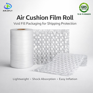 Air-Dfly Vente en gros en usine Coussin <span class=keywords><strong>à</strong></span> bulles d'air en matériau PE <span class=keywords><strong>Film</strong></span> gonflé pour colonne d'emballage d'expédition Protéger - Product Image 1