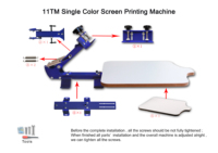 Máquina de Serigrafía Monocromática de Grado Industrial SPE-11TM con Certificación CE, Área de Impresión de 22x18 Pulgadas, Manual, Directo de Fábrica, Nueva Impresora de Etiquetas