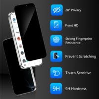 Protection d'écran de confidentialité anti-statique, anti-rayures et anti-espion de haute qualité pour iPhone 17 Pro Max