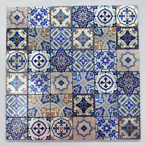 SANIPRO colore misto fatto a mano soggiorno piastrelle bagno stampa a getto d'inchiostro modello Peel <span class=keywords><strong>e</strong></span> bastone Backsplash parete mattonelle di mosaico - Product Image 4