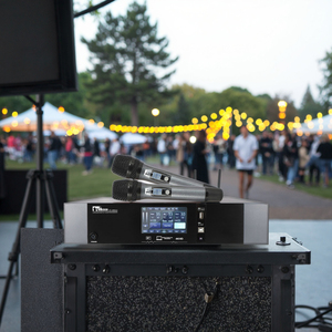 ระบบเสียงระดับ<span class=keywords><strong>ม</strong></span>ืออาชีพพร้อมไมโครโฟนไร้สาย <span class=keywords><strong>แอ</strong></span><span class=keywords><strong>ม</strong></span>พลิฟายเออร์ ลำโพง <span class=keywords><strong>ชุด</strong></span><span class=keywords><strong>คาราโอเกะ</strong></span> - Product Image 1