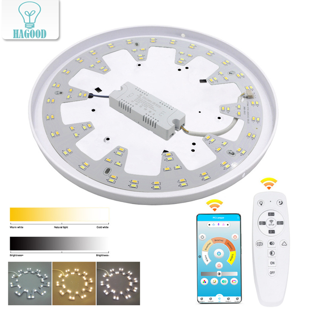 Smart 2.4G LED Light Source Surface for Remote Control Chandelier Ceiling Light Controller with Aluminum Construction Office Use
