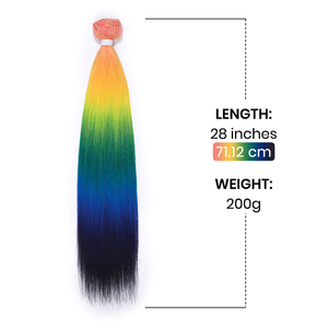 Lot de Cheveux Synthétiques Lisses en Gros, Fibre Résistante à la Chaleur, Double Trame, Sans Nœuds, 150g par Pièce, Qualité Salon, Direct Usine - Product Image 4