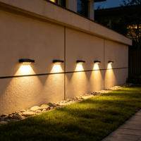 Lampes LED solaires étanches IP65 pour clôture, à piles AAA, grand angle de 75°, pour usage commercial et domestique