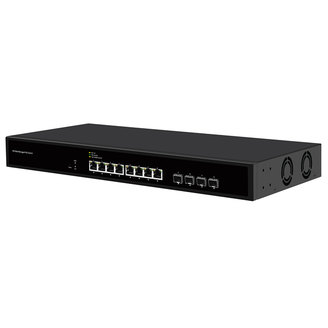 All 10 Gigabit PoE Ethernet Switch 8*10gbps RJ45 POE Port Network Plug and Play 4*10G SFP+