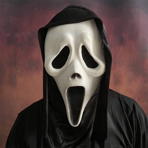 Maschere per Feste di Halloween Fantasma di Scream Divertente Tristo Mietitore Teschio Terrificante Maschera di Saw L'Enigmista e Alba dei Morti Viventi in Lattice - Product Image 5