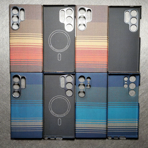 เคสโทรศัพท์หรูคาร์บอนไฟเบอร์แท้แบบใหม่สำหรับ Samsung, เคส <span class=keywords><strong>S23</strong></span> S24 S25อัลตร้าอะรามิดสำหรับเคฟลาร์ดีไซน์บางและเบามาก - Product Image 3