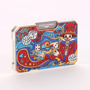 Lucky Flip Dice EDC Fidget Toy, Caja <span class=keywords><strong>de</strong></span> <span class=keywords><strong>Dados</strong></span> Metálica Esmaltada Pintada a Mano, <span class=keywords><strong>Juego</strong></span> <span class=keywords><strong>de</strong></span> <span class=keywords><strong>Dados</strong></span> Coleccionable con Temática <span class=keywords><strong>de</strong></span> Mago y Payaso - Product Image 4